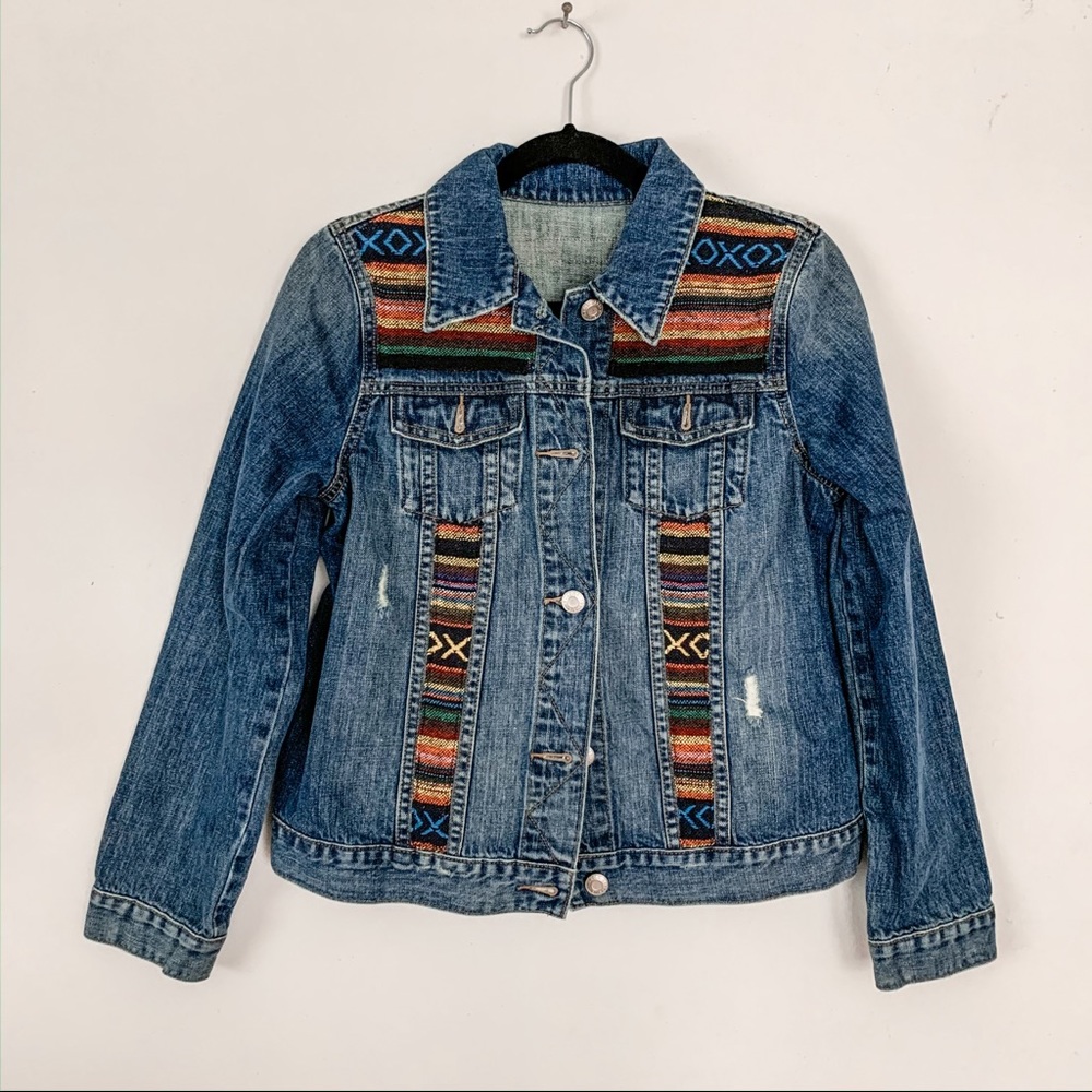 Medium boho denim jacket